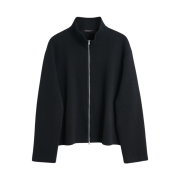 Our Legacy Shrunken Fullzip Polo Black