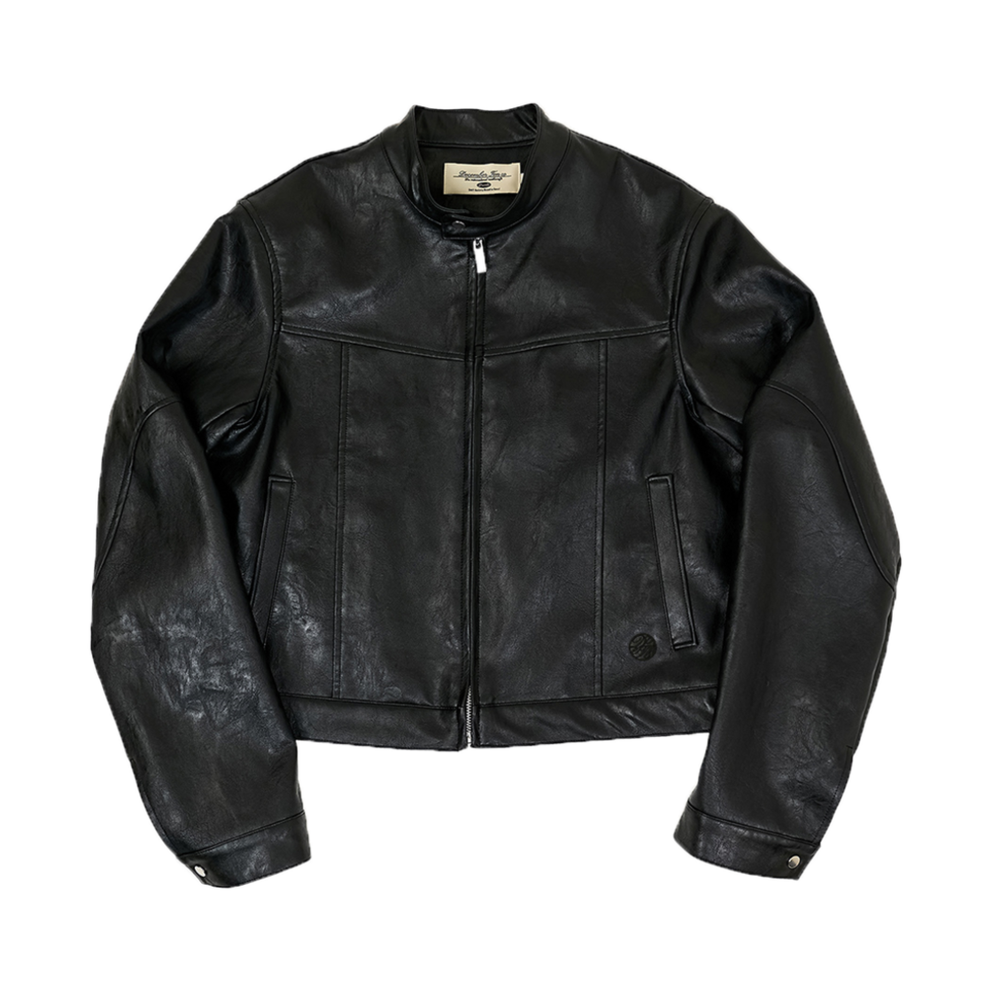 D2302J03 December Ten Vegan Leather Biker Jacket