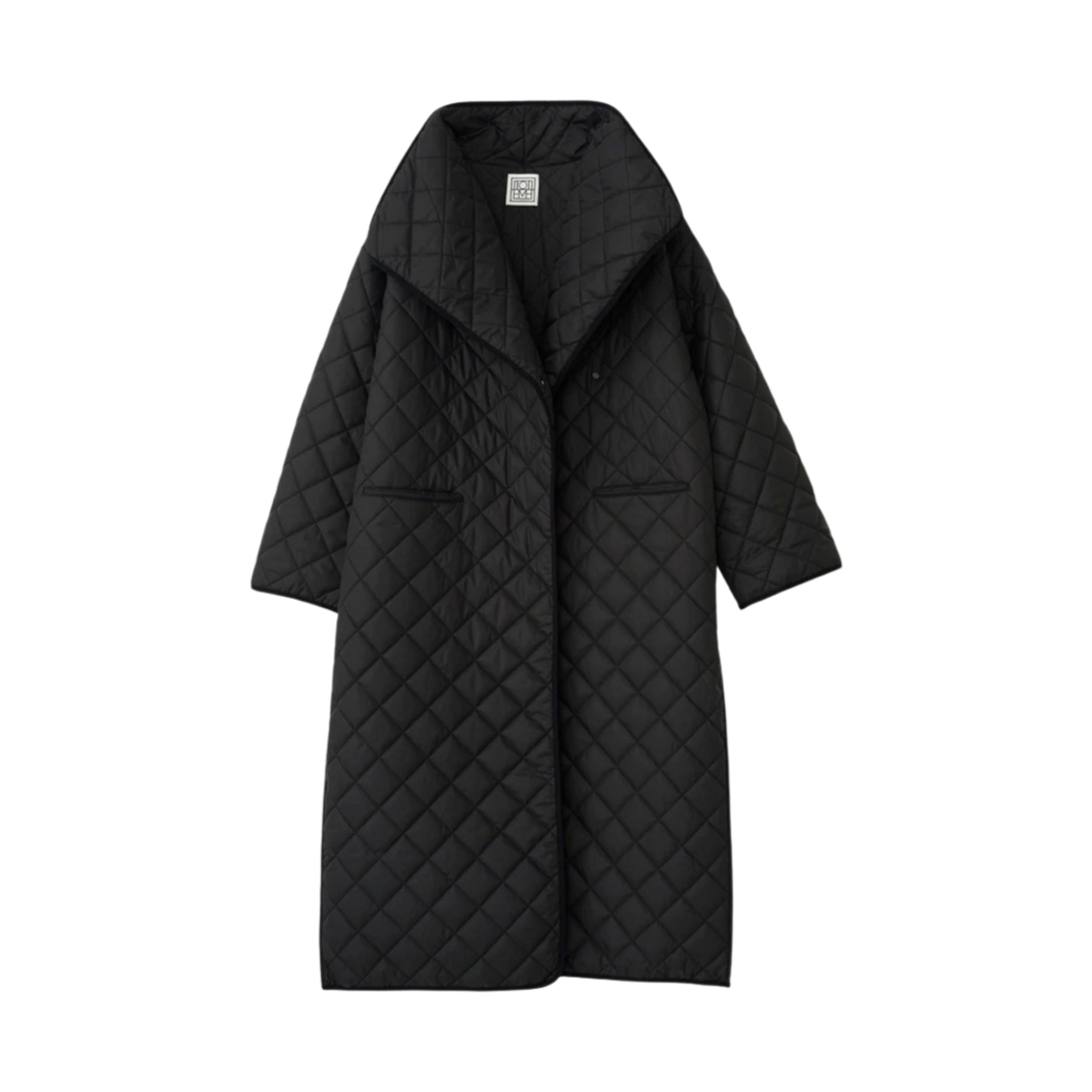 213-112-732-200 (W) Toteme Signature Quilted Coat Black