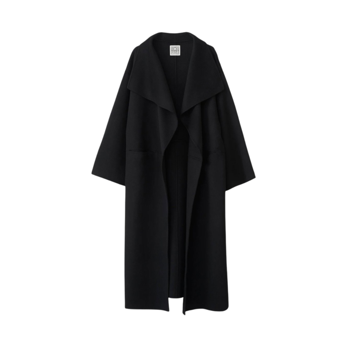 (W) 토템 시그니쳐 울 캐시미어 코트 블랙((W) Toteme Signature Wool Cashmere Coat Black) - 1