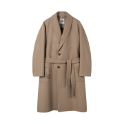 Customellow Say Touche Embroidery Robe Coat Camel