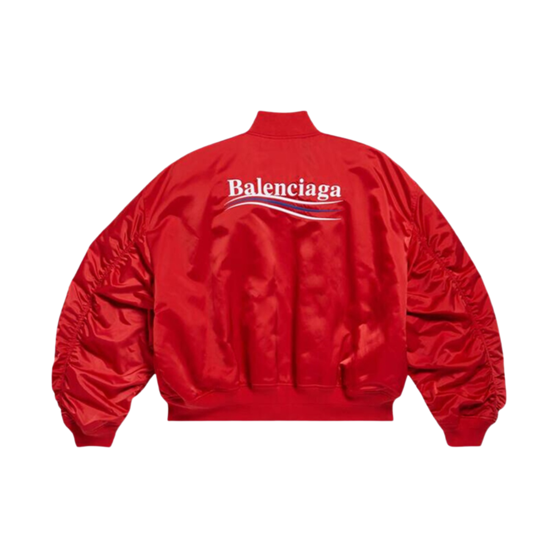 발렌시아가 폴리티컬 캠페인 바시티 자켓 브라이트 레드(Balenciaga Political Campaign Varsity Jacket Bright Red) - 1