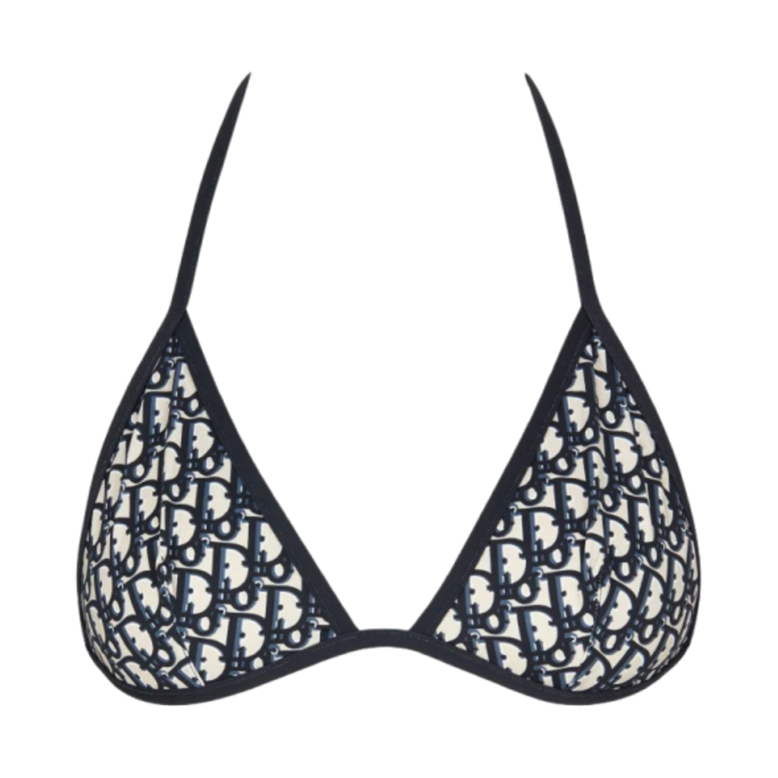 (W) 디올 비키니 탑 블루 디올 오블리크((W) Dior Bikini Top Blue Dior Oblique) - 1