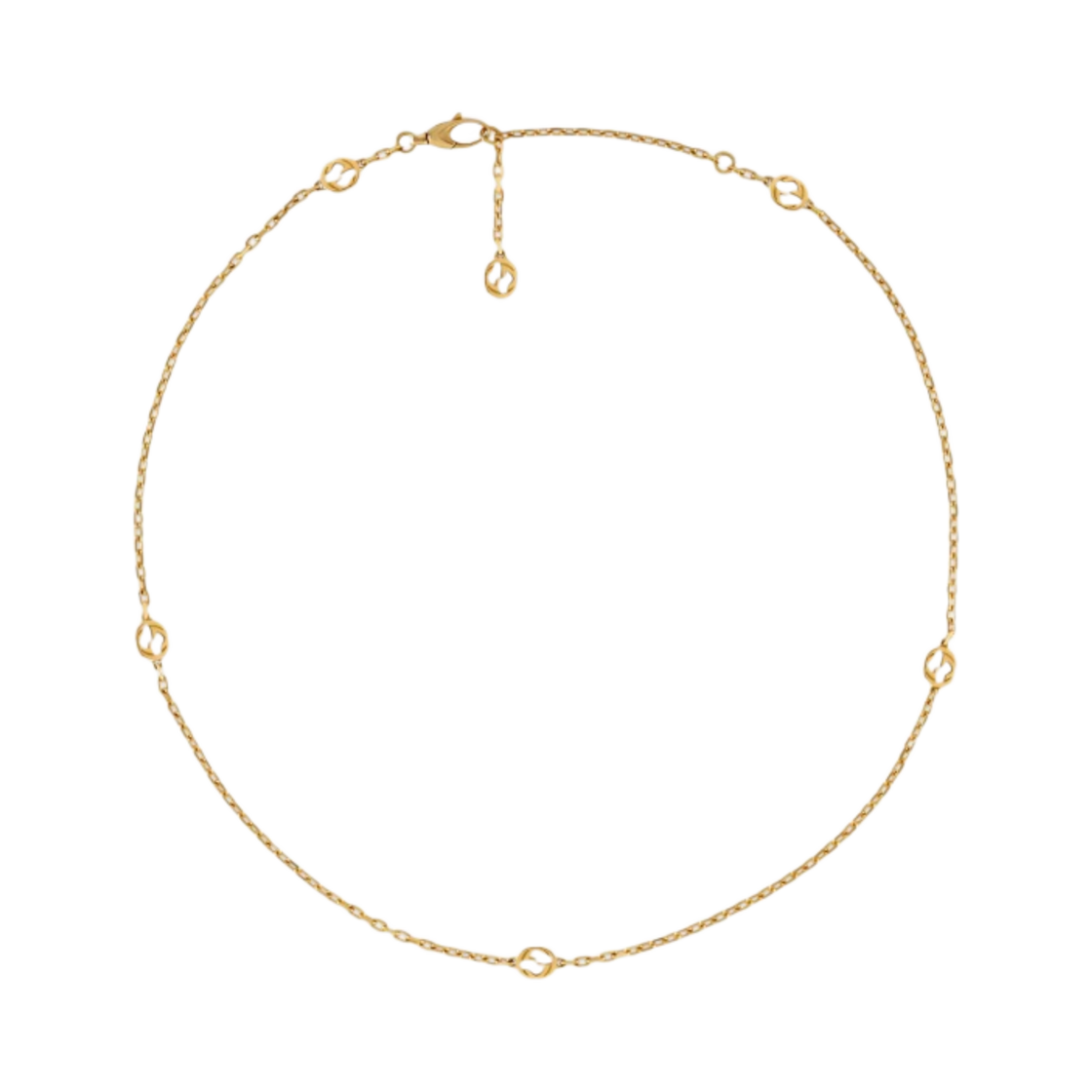 구찌 인터로킹 G 네클리스 18K 옐로우 골드(Gucci Interlocking G Necklace 18K Yellow Gold) - 1