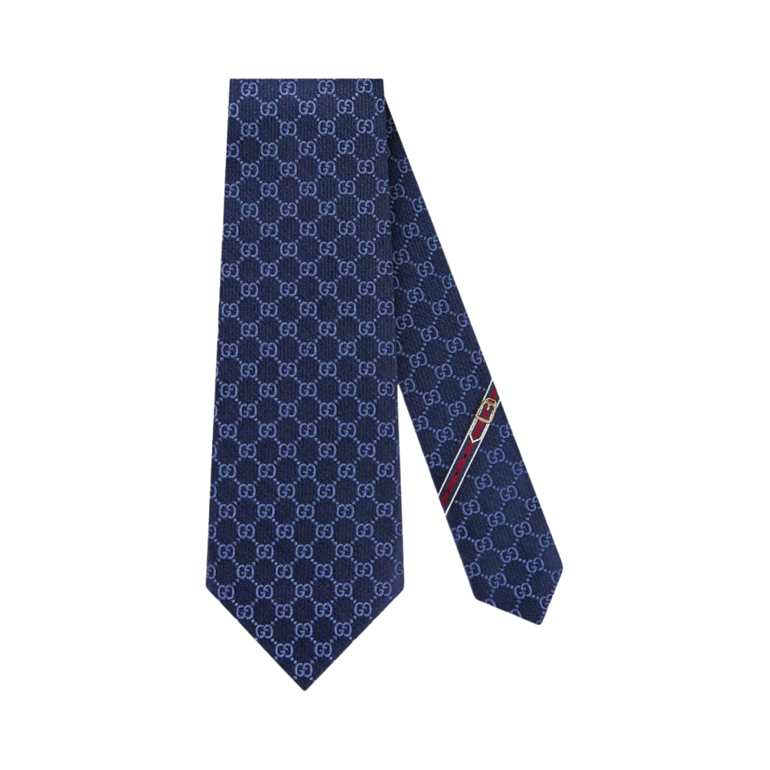 구찌 GG 패턴 실크 타이 네이비 블루(Gucci GG Pattren Silk Tie Navy Blue)