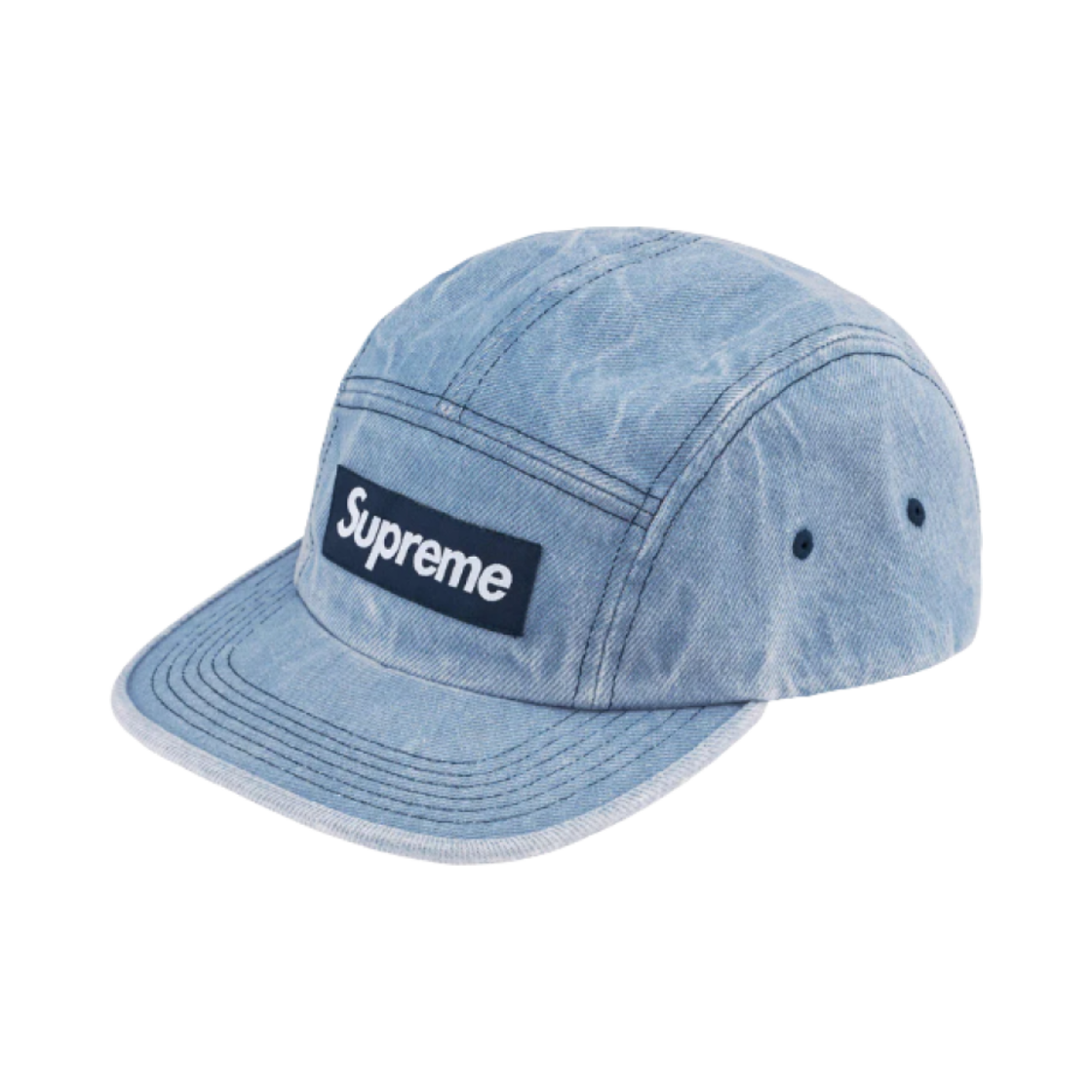 슈프림 워시드 치노 트윌 캠프캡 데님 - 24FW(Supreme Washed Chino Twill Camp Cap Denim - 24FW)