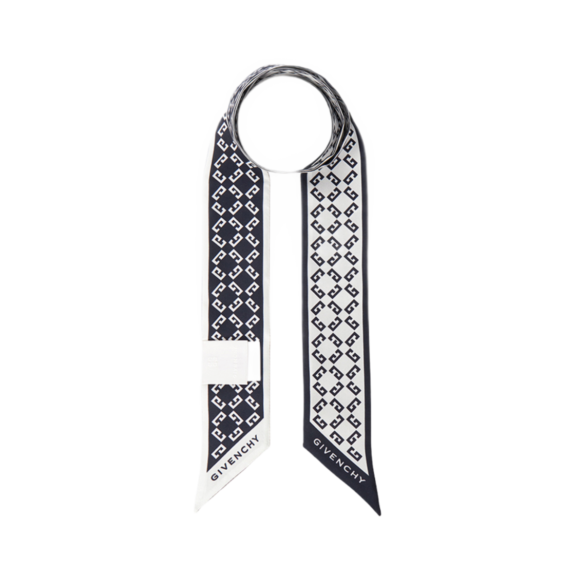 GW5120SU034002 (W) Givenchy Silk Scarf Navy