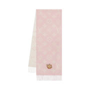 (W) Louis Vuitton Precious Dragon LV Essential Muffler S00 Pink