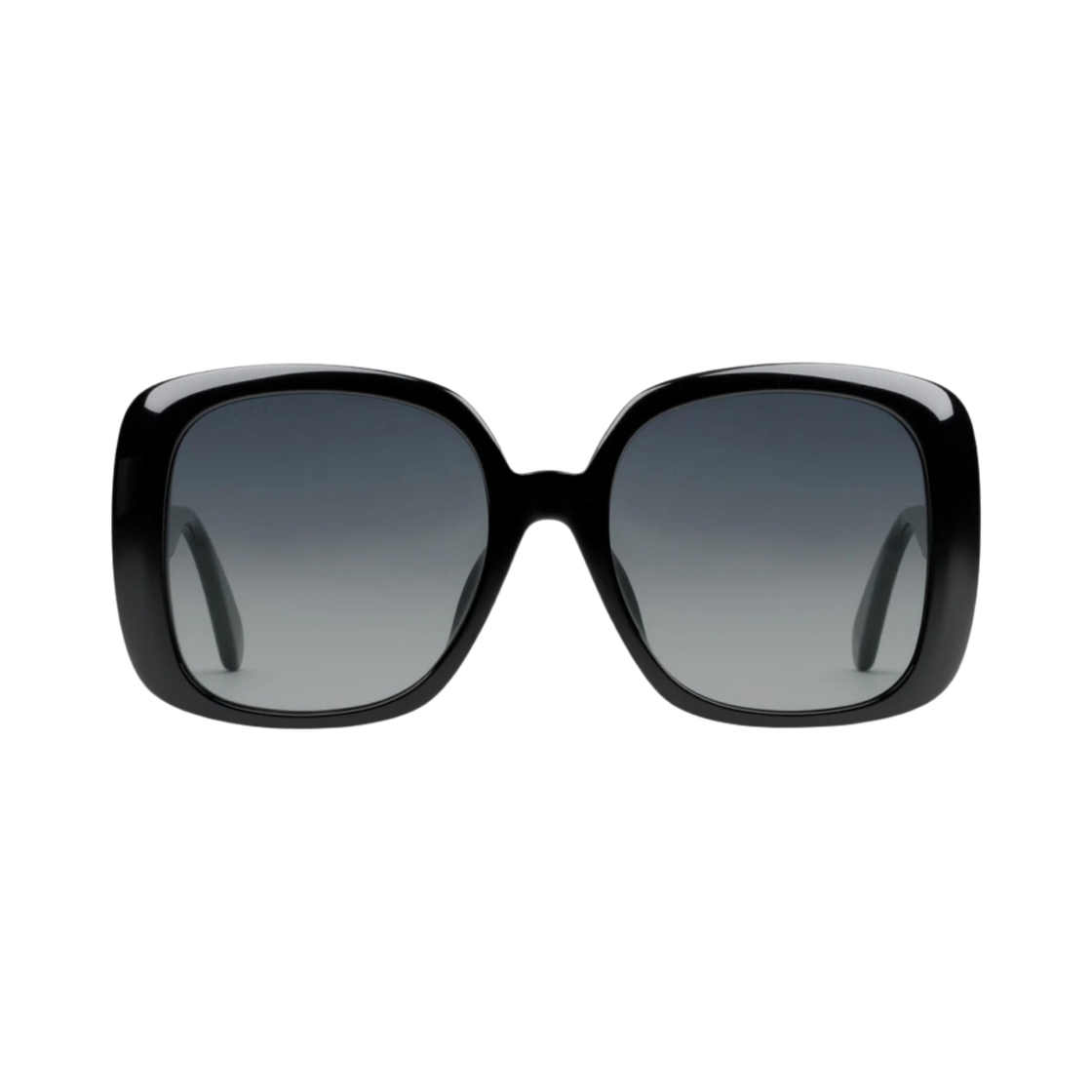 (W) 구찌 웹 디테일 스페셜 핏 스퀘어 선글라스 블랙((W) Gucci Web Detail Special Fit Square Sunglasses Black) - 1