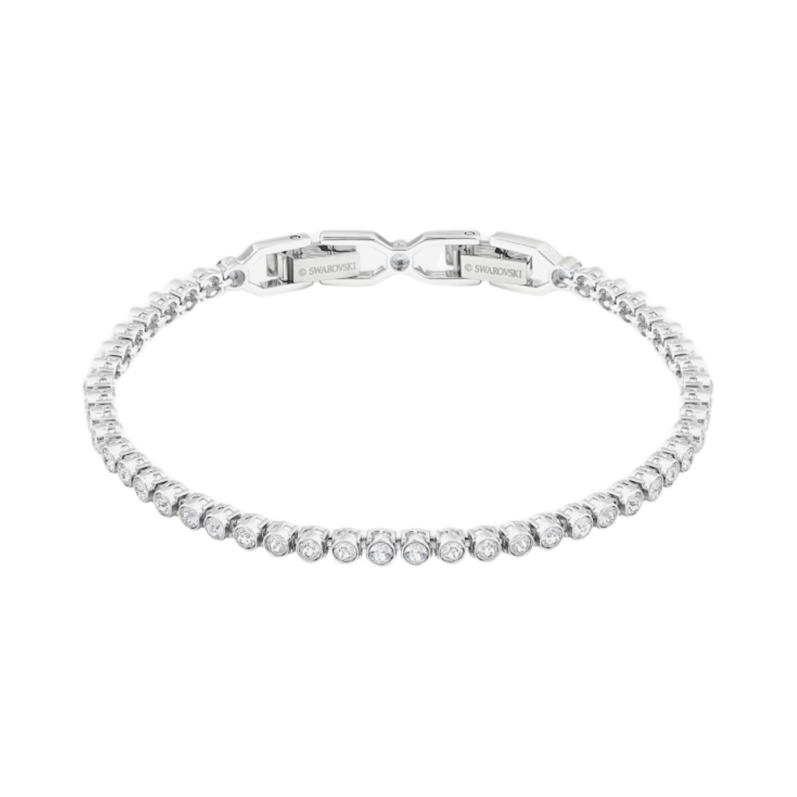 (W) 스와로브스키 에밀리 브레이슬릿 화이트 로듐 플래팅((W) Swarovski Emily Bracelet White Rhodium Plated)