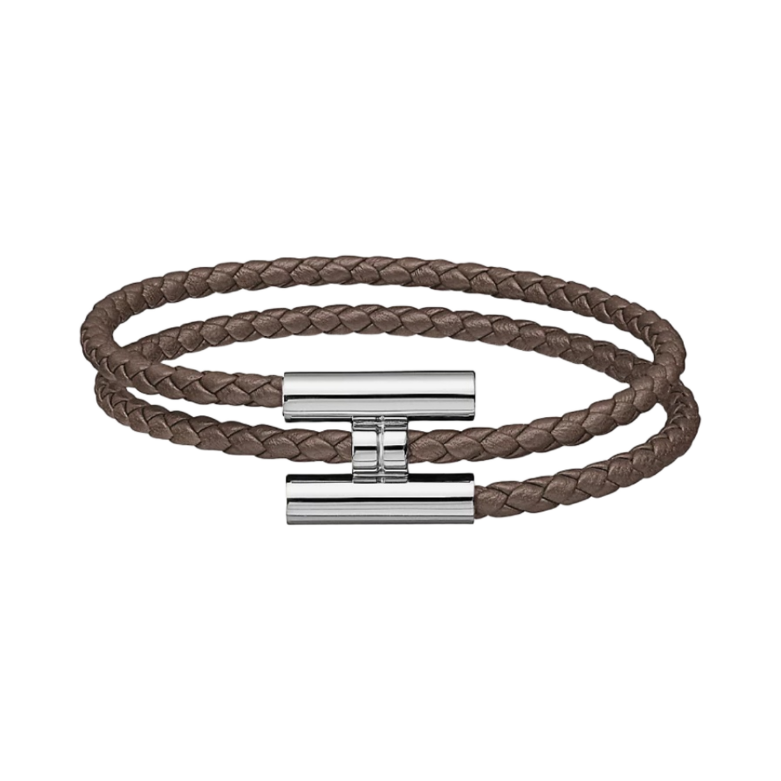 에르메스 투니스 트레세 브레이슬릿 스위프트 카프스킨 팔라듐 하드웨어 & 에땅(Hermes Tournis Tresse Bracelet Swift Calfskin Palladium & Etain) - 1