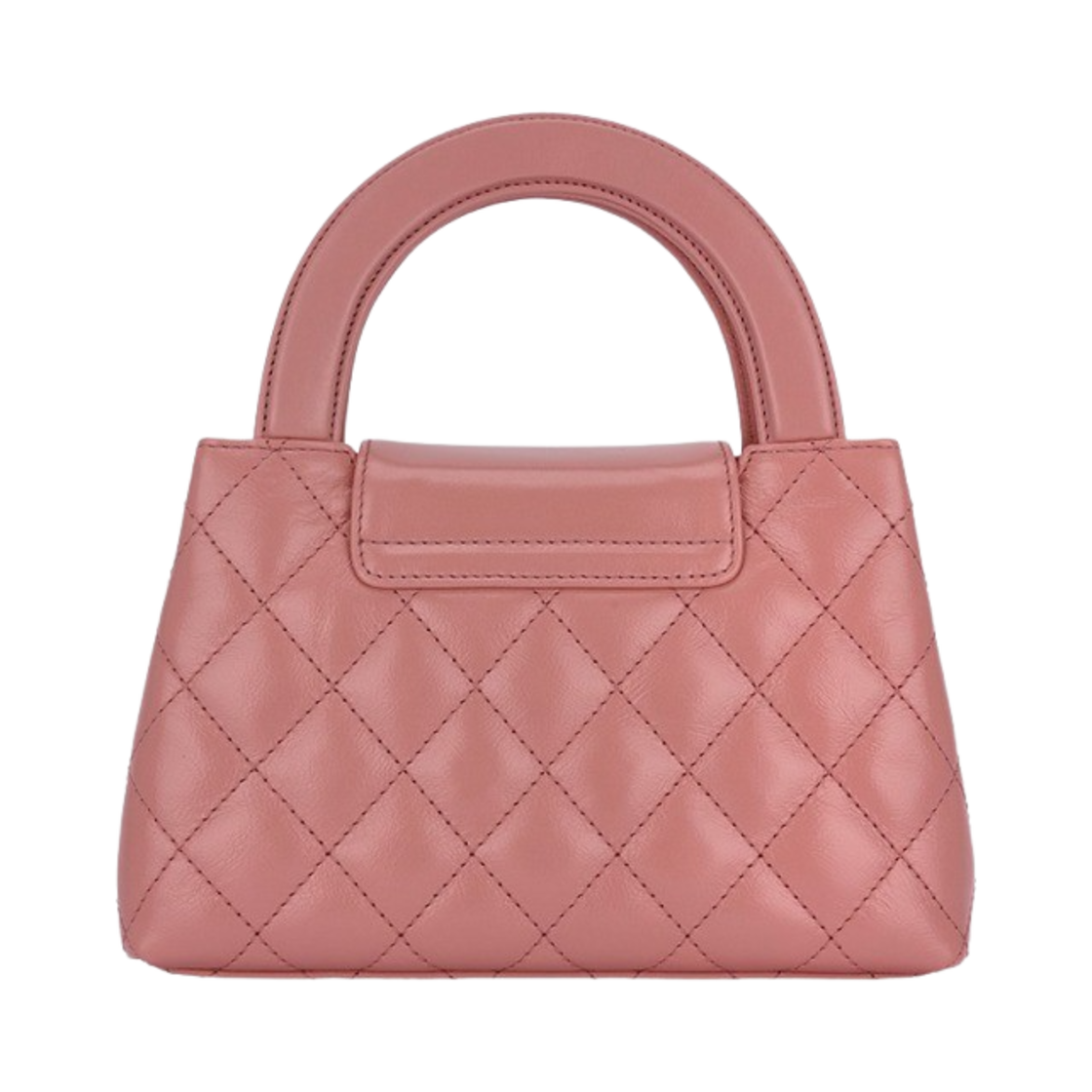 샤넬 미니 쇼핑백 샤이니 빈티지 카프스킨 & 골드 메탈 코랄 핑크(Chanel Mini Shopping Bag Shiny Aged Calfskin & Gold Coral Pink) - 3