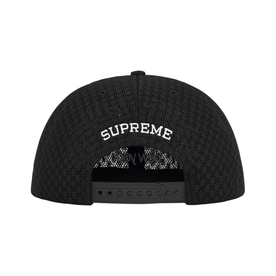 슈프림 클래식 로고 에어 메쉬 6-패널 캡 블랙 - 22SS(Supreme Classic Logo Air Mesh 6-Panel Black - 22SS) - 2