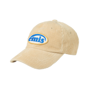Emis Corduroy Wappen Ball Cap Natural