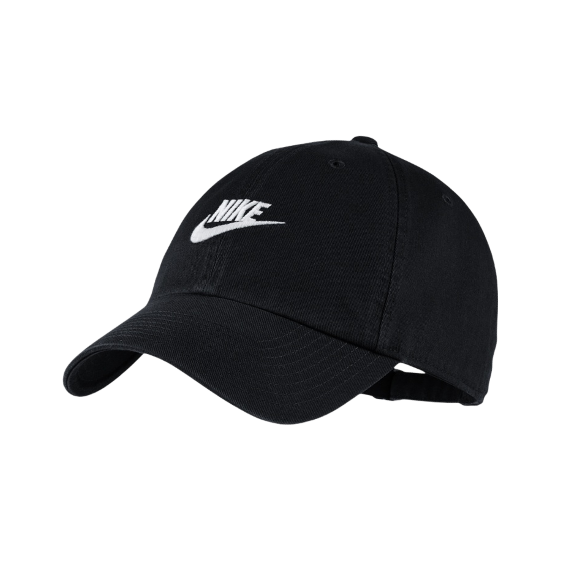 나이키 헤리티지 86 퓨추라 워시드 캡 블랙 화이트(Nike Heritage 86 Futura Washed Cap Black White)