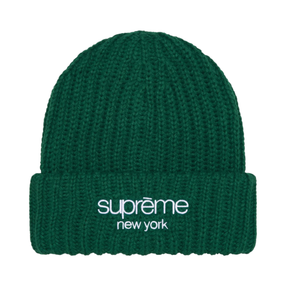 슈프림 클래식 로고 청키 립드 비니 블랙 - 23FW | Supreme | KREAM
