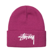 Stussy Big Stock Cuff Beanie Plum