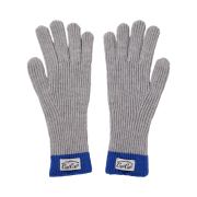 earpearp Color Block Kint Finger Hole Gloves Grey