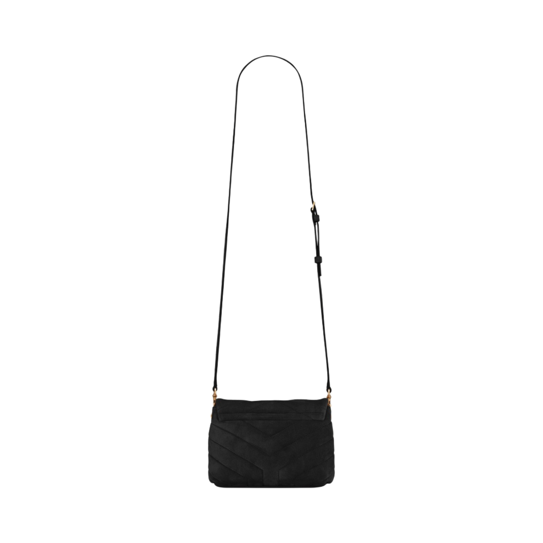생로랑 Y 퀼티드 스웨이드 스무스 레더 루루 토이 스트랩 백 블랙(Saint Laurent Loulou Toy Strap Bag in Y Quilted Suede and Smooth Leather Black) - 4