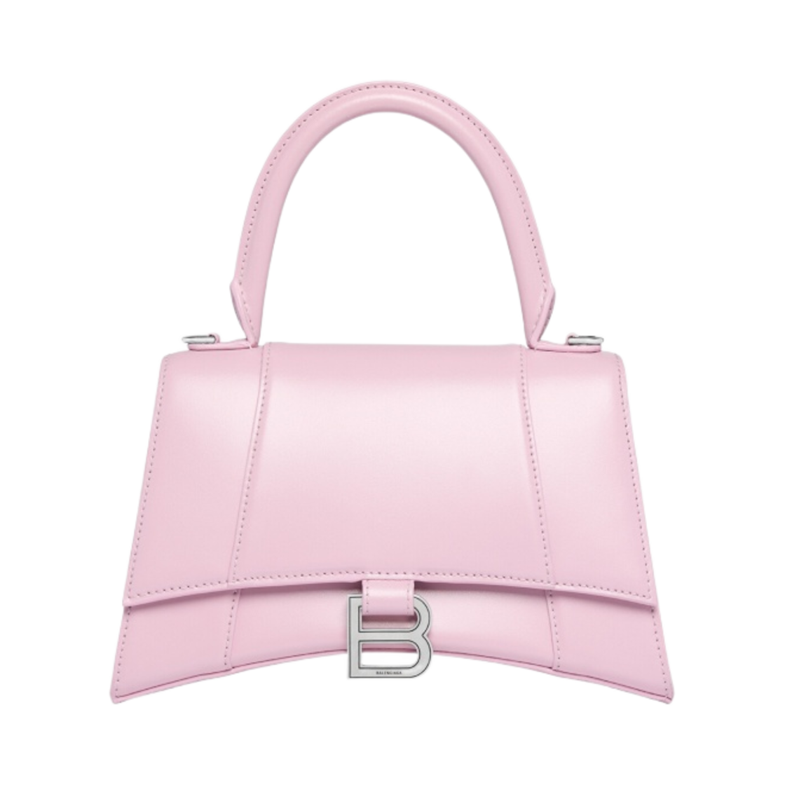 발렌시아가 샤이니 박스 카프스킨 아워글래스 스몰 핸드백 핑크(Balenciaga Hourglass Small Handbag in Shiny Box Calfskin Pink) - 1