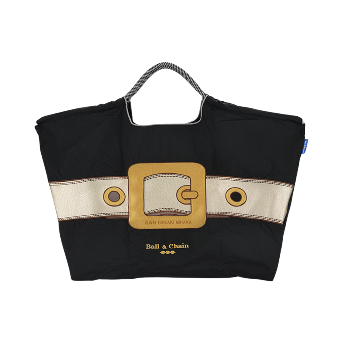 볼 앤 체인 산 히데아키 버클 에코백 L 블랙(Ball & Chain San Hideaki Buckle Eco Bag L Black)