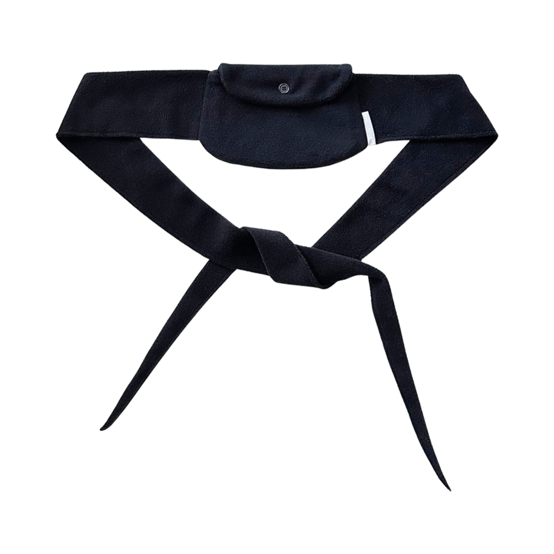 지초이 플리스 포켓 백 블랙(Jichoi Fleece Pocket Bag Black)