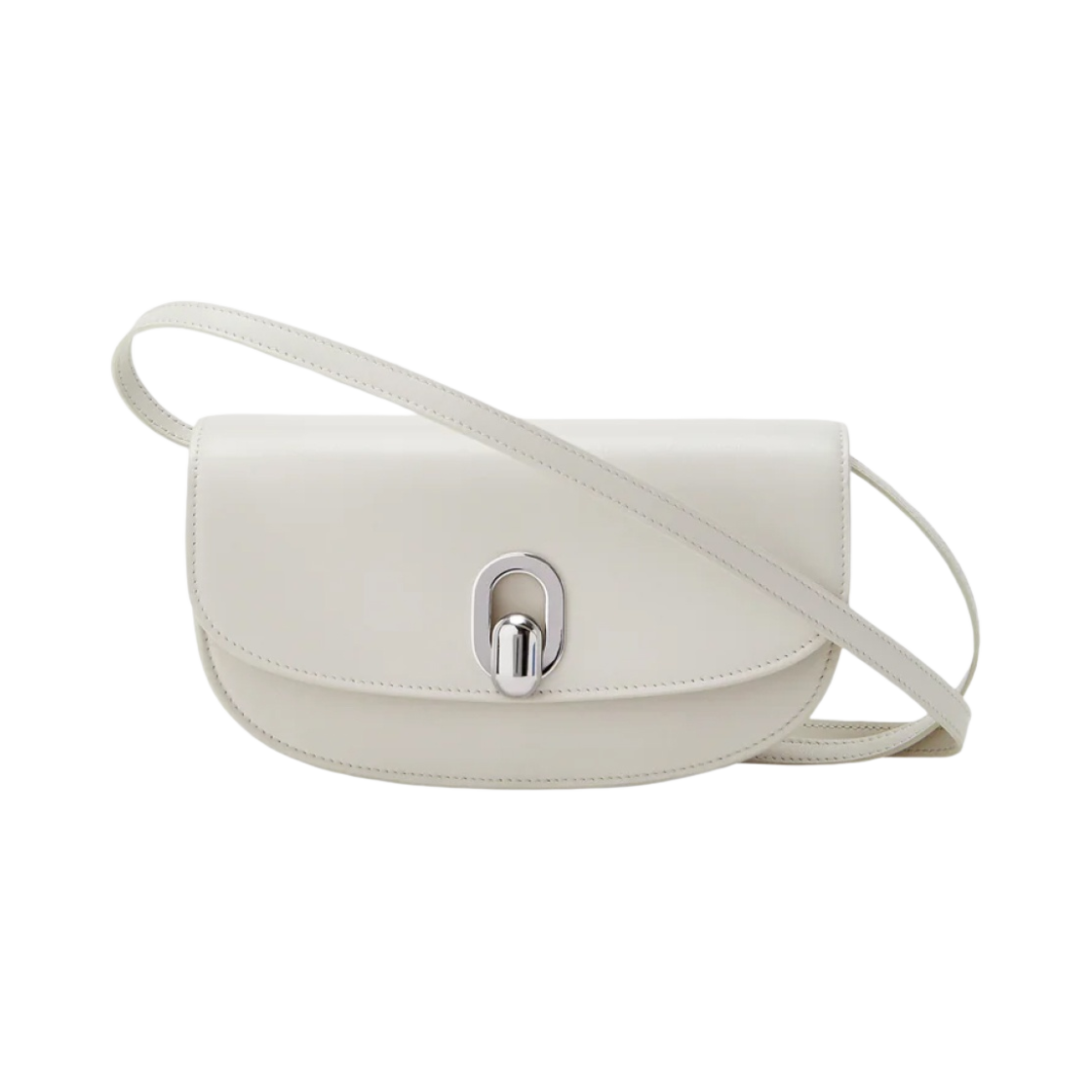 사베트 톤도 크레센트 카프스킨 레더 아이보리(Savette Tondo Crescent in Calfskin Leather Ivory)