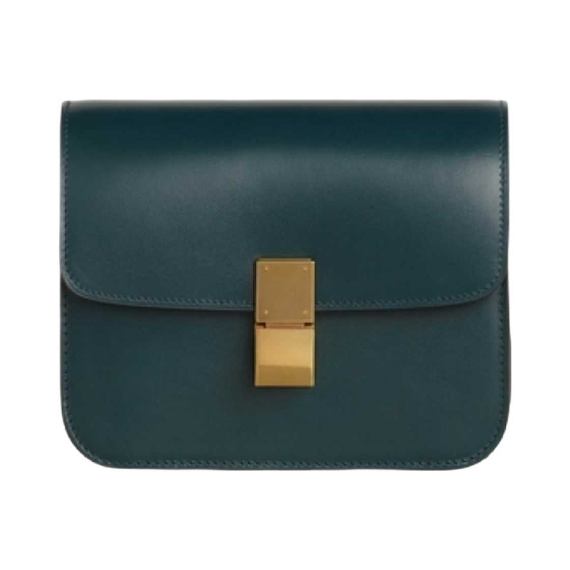 192523DLS-31AN Celine Teen Classic Bag in Box Calfskin Amazone