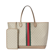 Gucci GG Ophidia Large Tote Bag Beige White