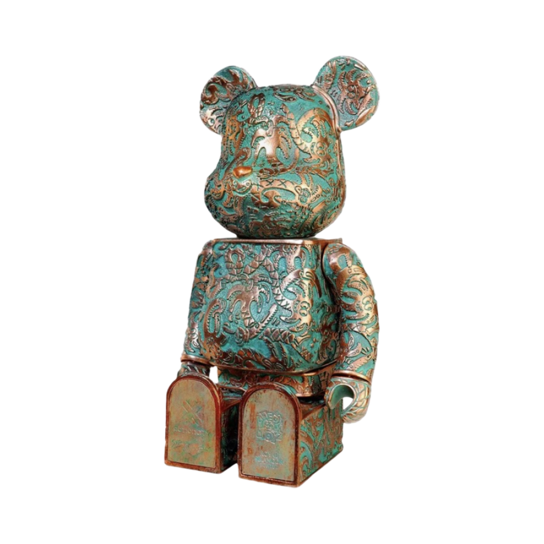 베어브릭 x 스티븐 해링턴 x 액션 시티 x 로얄 셀랑고르 그린 코퍼 파티나 400%(Bearbrick x Steven Harrington x Action City x Royal Selangor Green Copper Patina 400%) - 2