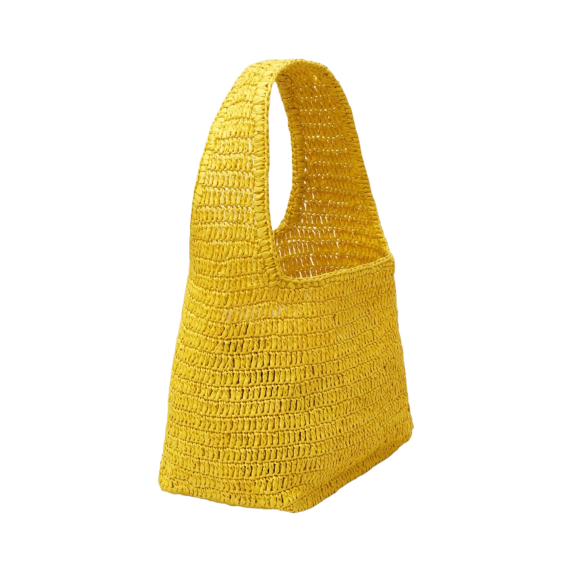 코스 미니 라피아 숄더백 브라이트 옐로우(COS Mini Raffia Shoulder Bag Bright Yellow) - 2