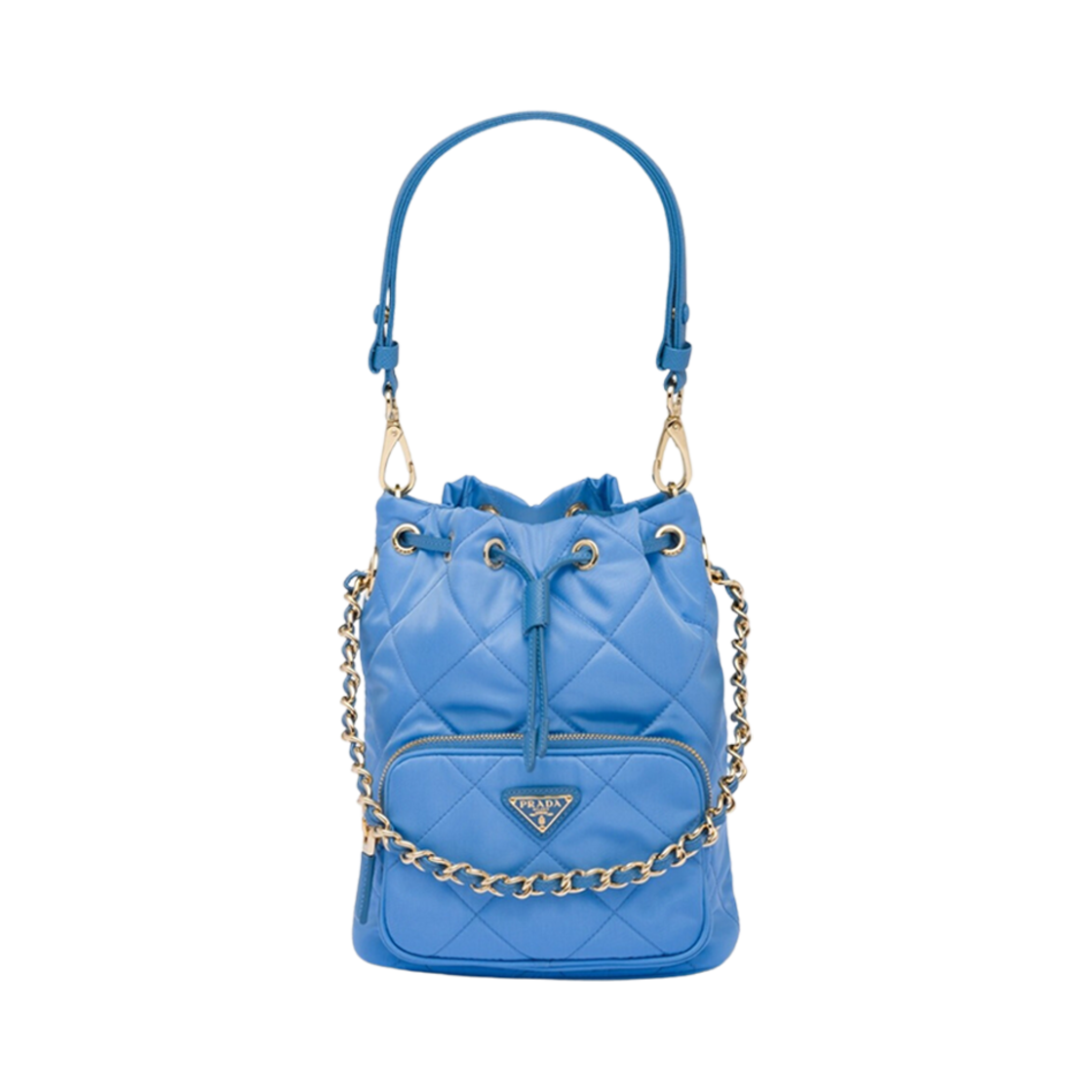 프라다 리에디션 1995 셰네 리나일론 숄더백 페리윙클 블루(Prada Re-Edition 1995 Chaine Re-Nylon Shoulder Bag Periwinkle Blue) - 1