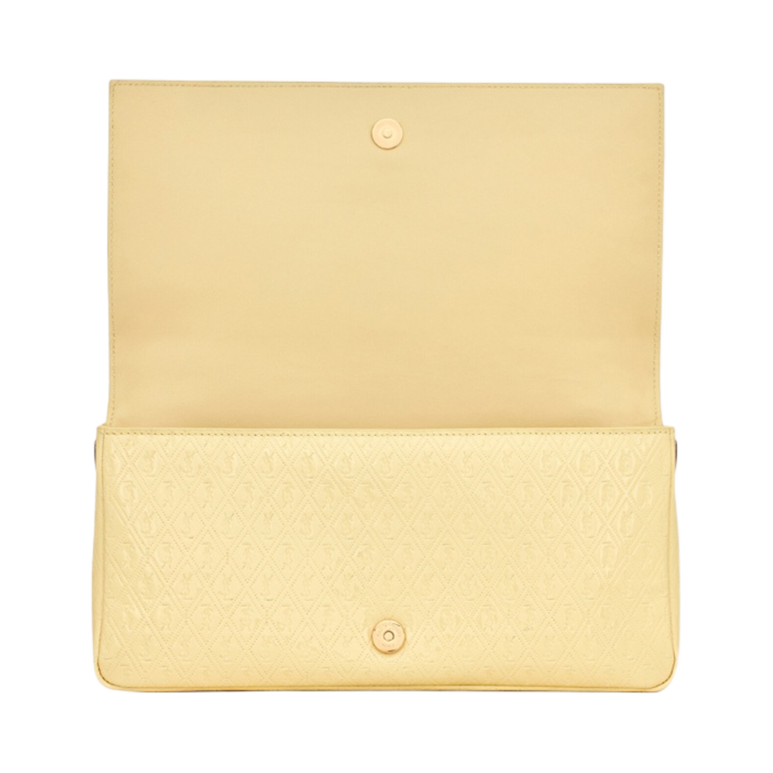생로랑 페이턴트 캔버스 스무스 레더 르 모노그램 99 백 페일 옐로우 브라운 골드(Saint Laurent Le Monogramme 99 Bag in Patent Canvas and Smooth Leather Pale Yellow Brown Gold) - 4