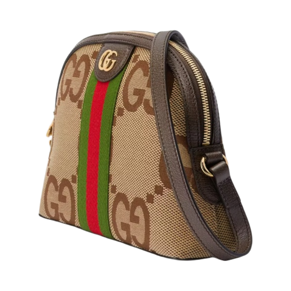 구찌 오피디아 점보 GG 스몰 숄더백 카멜 에보니(Gucci Ophidia Jumbo GG Small Shoulder Bag Camel Ebony) - 2