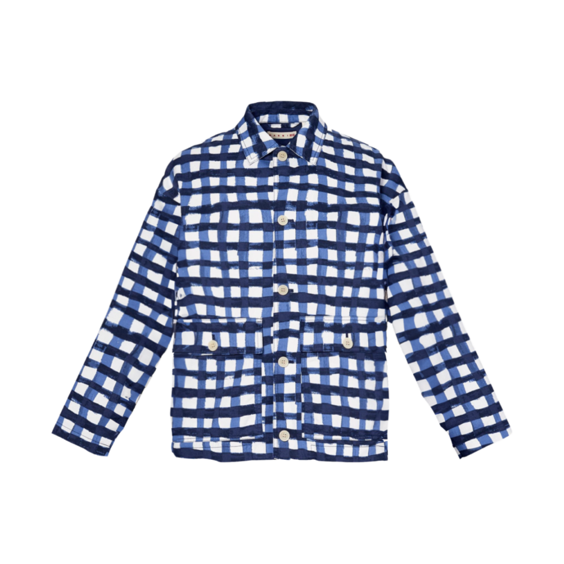 유니클로 x 마르니 오버사이즈 프린티드 유틸리티 자켓 블루(Uniqlo x Marni Oversized Printed Utility Jacket Blue)