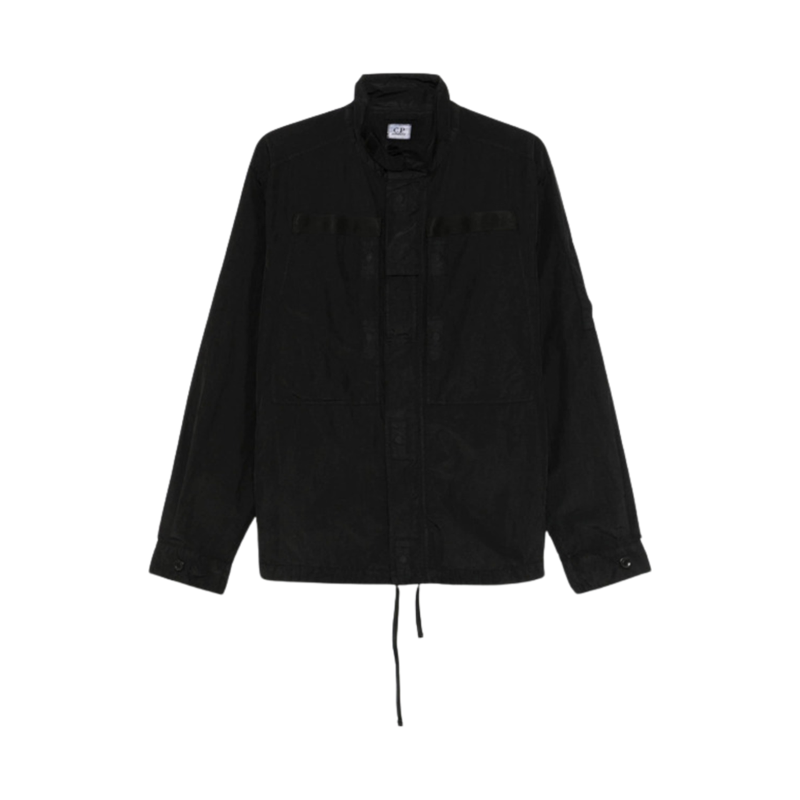 C.P. 컴퍼니 플랫 나일론 렌즈 오버셔츠 블랙 - 25SS(C.P. Company Flatt Nylon Lens Overshirt Black - 25SS)