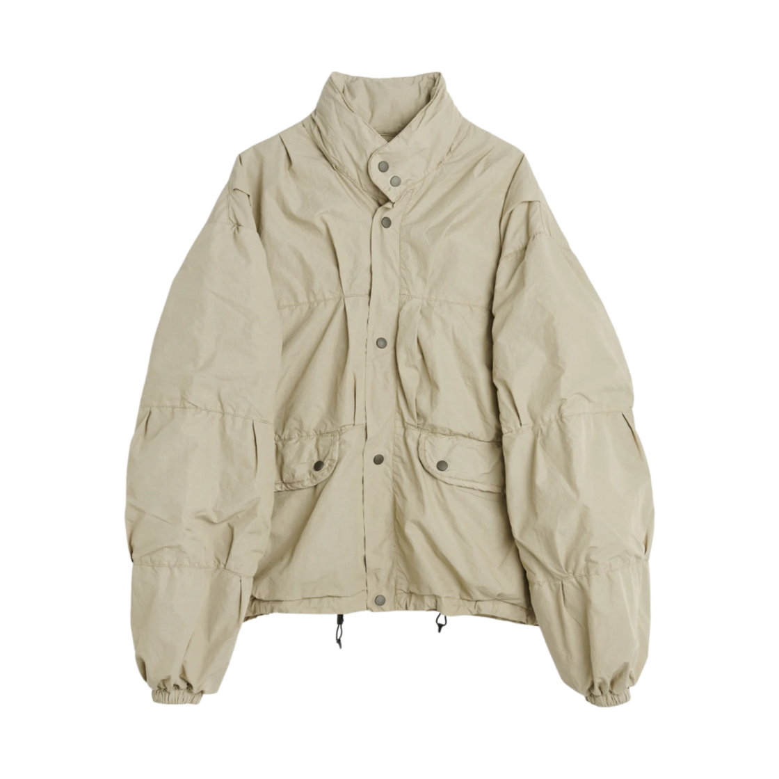 M2231EMS Our Legacy Exhale Puffa Parachute Poplin Metallic Sand