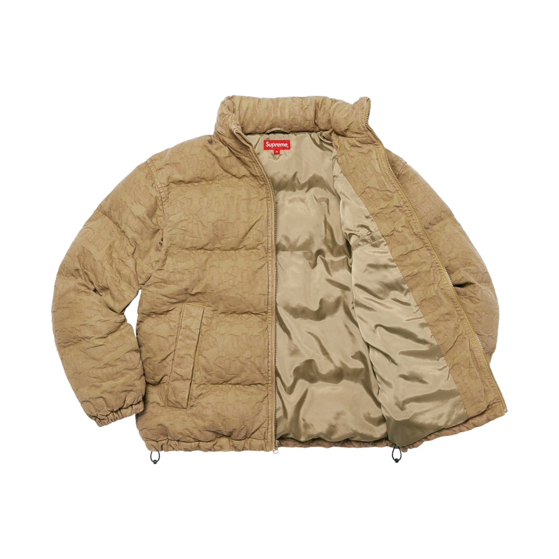 슈프림 팻 팁 자카드 데님 퍼퍼 자켓 올리브 - 22SS(Supreme Fat Tip Jacquard Denim Puffer Jacket Olive - 22SS) - 2