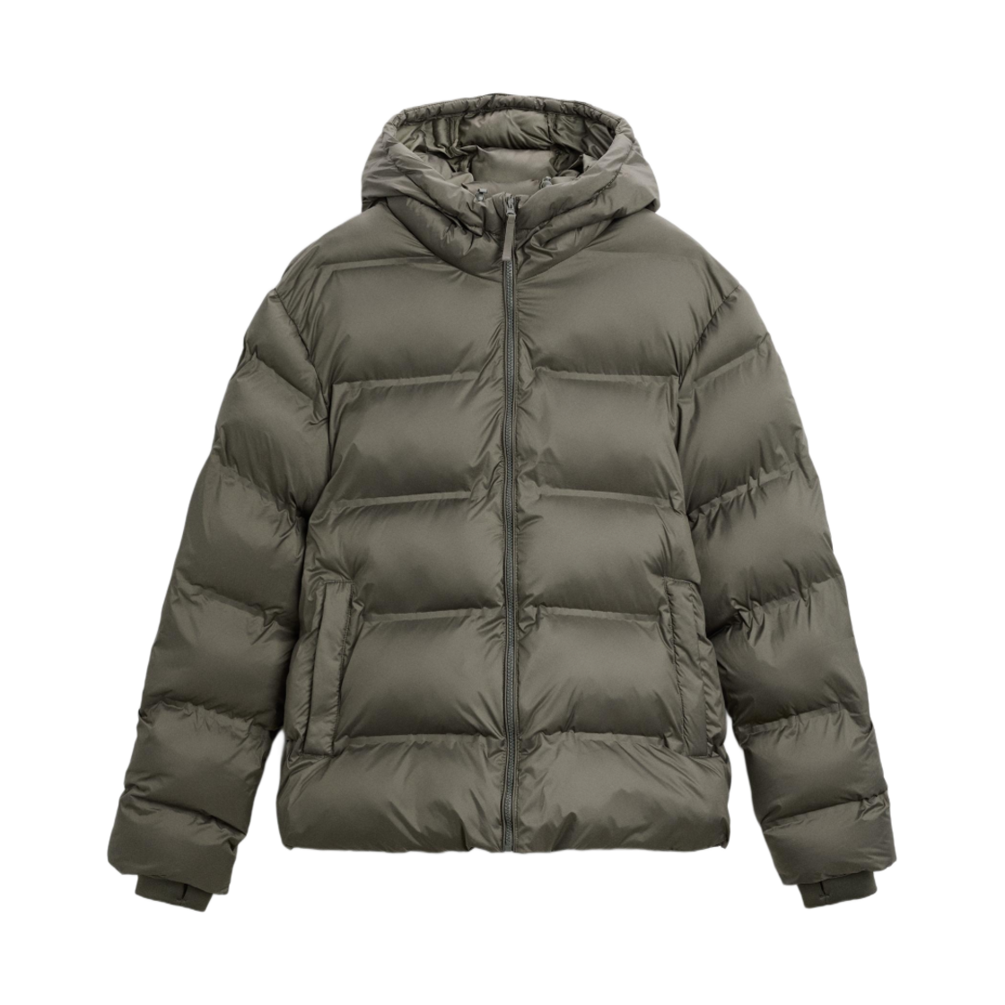 자라 후드 퍼퍼 자켓 라이트 카키(Zara Hooded Puffer Jacket Light Khaki) - 1