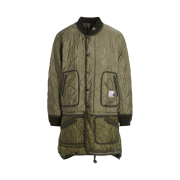 Maison Mihara Yasuhiro Bottom Layered Quilting Coat Khaki