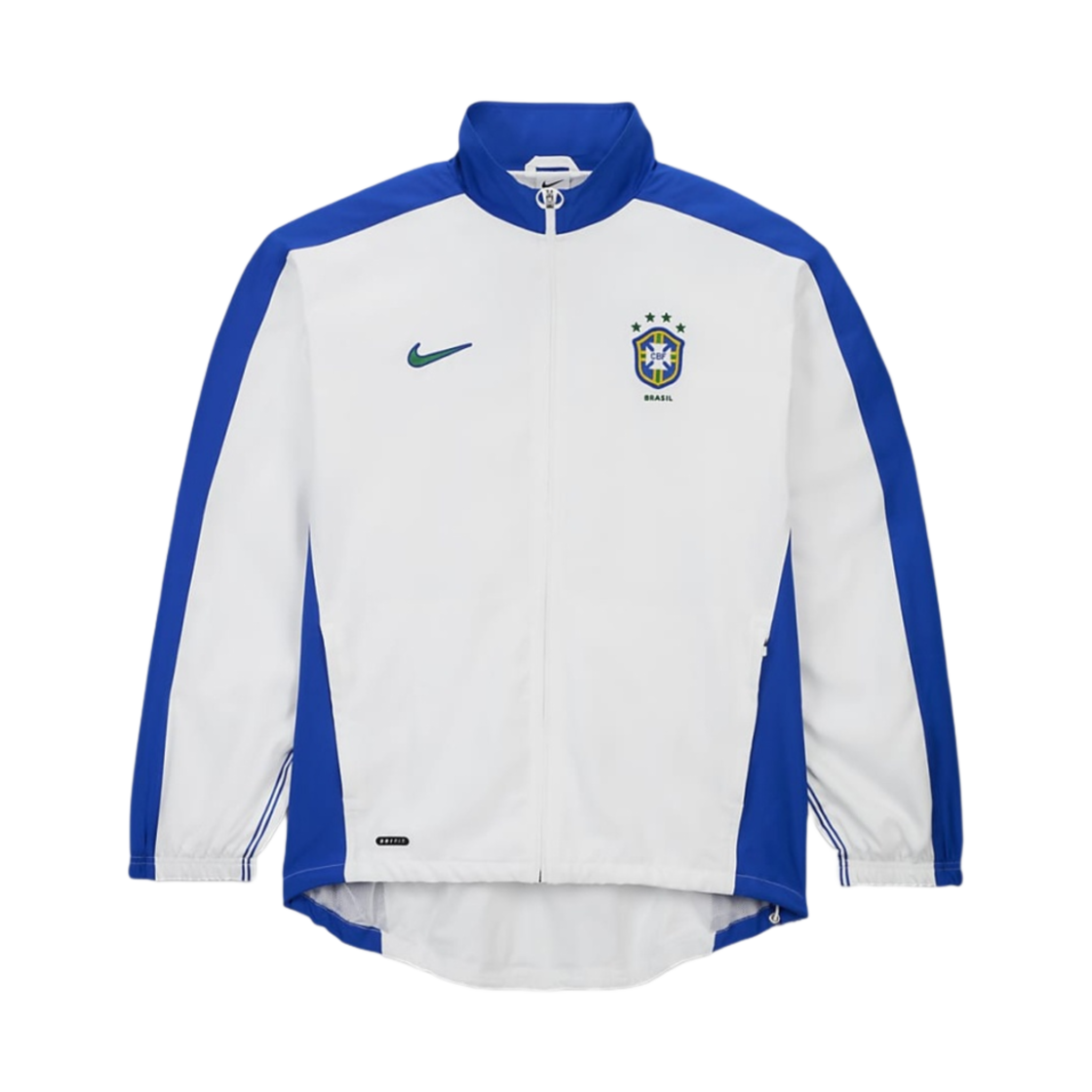 나이키 브라질 1998 리이슈 사커 레플리카 트랙 자켓 화이트 (FZ6681-100)