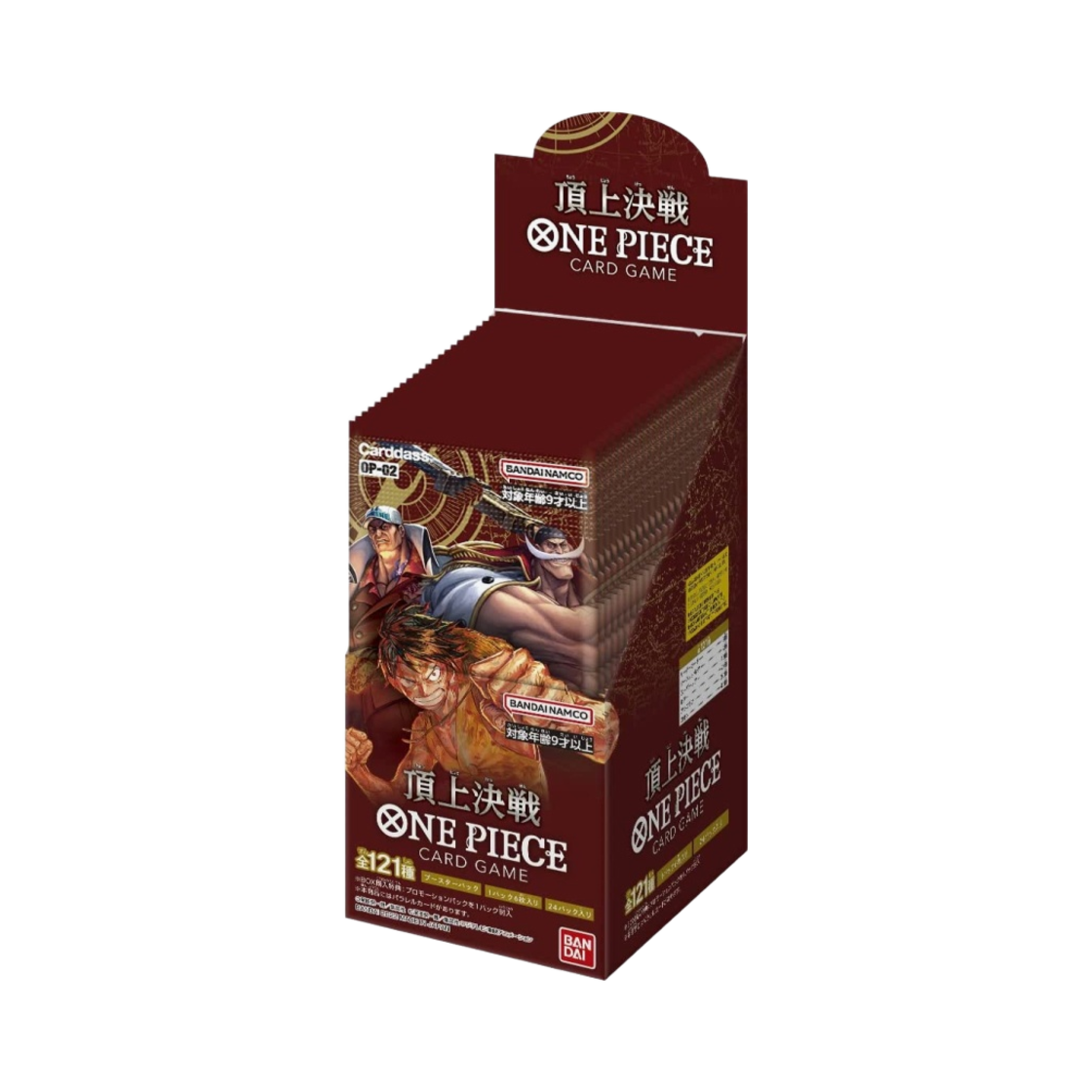 원피스 TCG OP-02 파라마운트 워 카드다스 부스터 박스 (24팩/일어판)(One Piece TCG OP-02 Paramount War Carddass Booster Box (Pack of 24/Japanese Ver.))