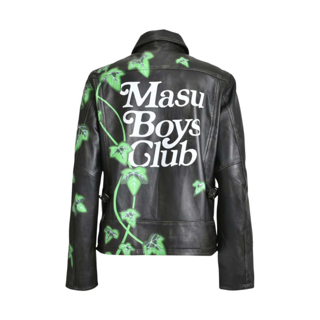 M25K6BL009 Masu x Verdy M.B.C. Leather Sports Jacket Black