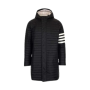 Thom Browne 4-Bar Padded Coat Black