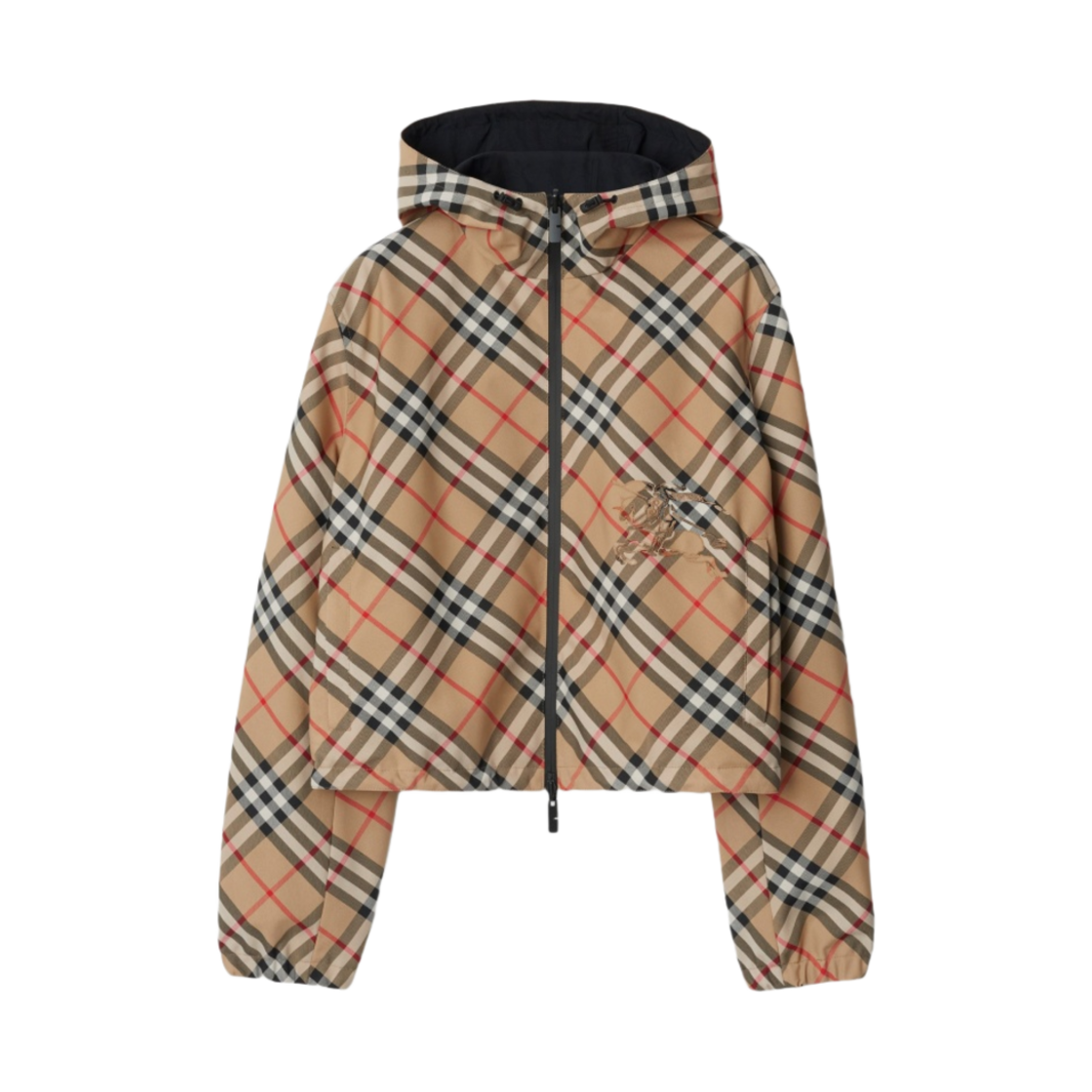 (W) 버버리 크롭 리버시블 체크 자켓 샌드