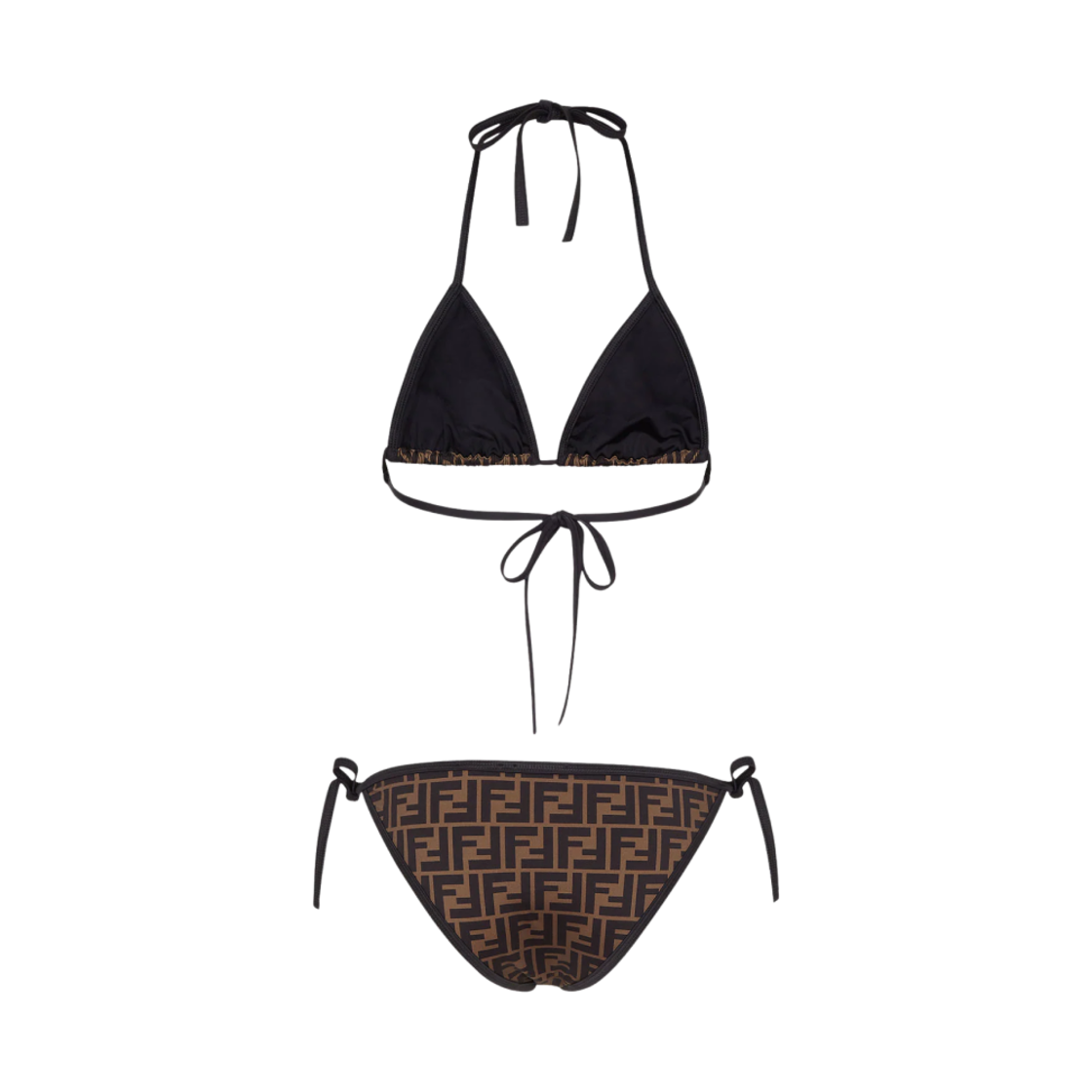 (W) 펜디 라이크라 비키니 브라운 블랙((W) Fendi Lycra Bikini Brown Black) - 2