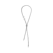 Sentiments No.483 Heart Code Lock Necklace Silver/Black