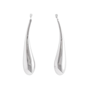 (W) H&M x Mugler Teardrop Earrings Silver