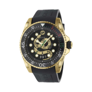 Gucci Dive Quartz 45mm Rubber Black Yellow Gold