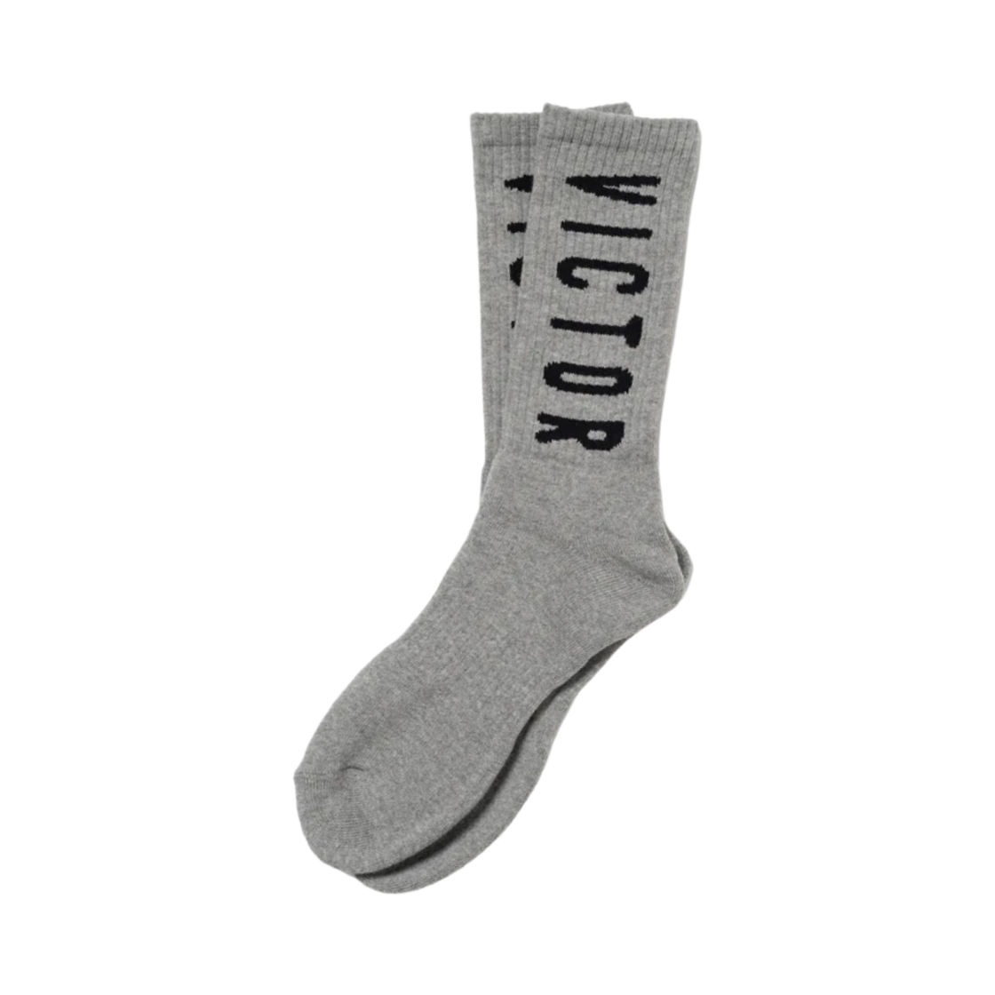 빅터 빅터 로고 삭스 그레이(Victor Victor Logo Socks Gray)